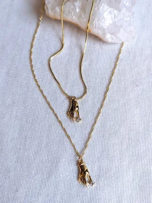 Nuance Flora Hand Necklace