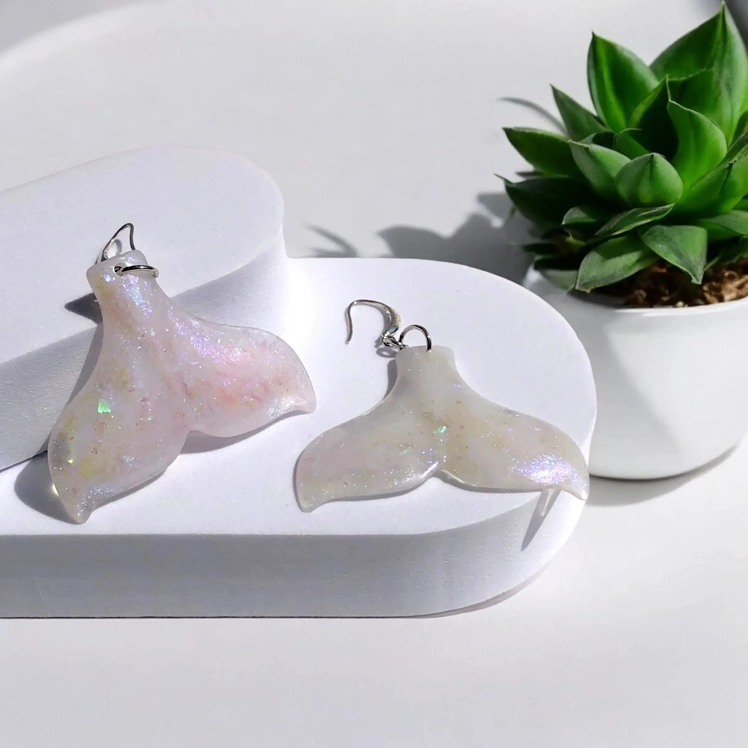 Opal Breeze Whale Earrings
