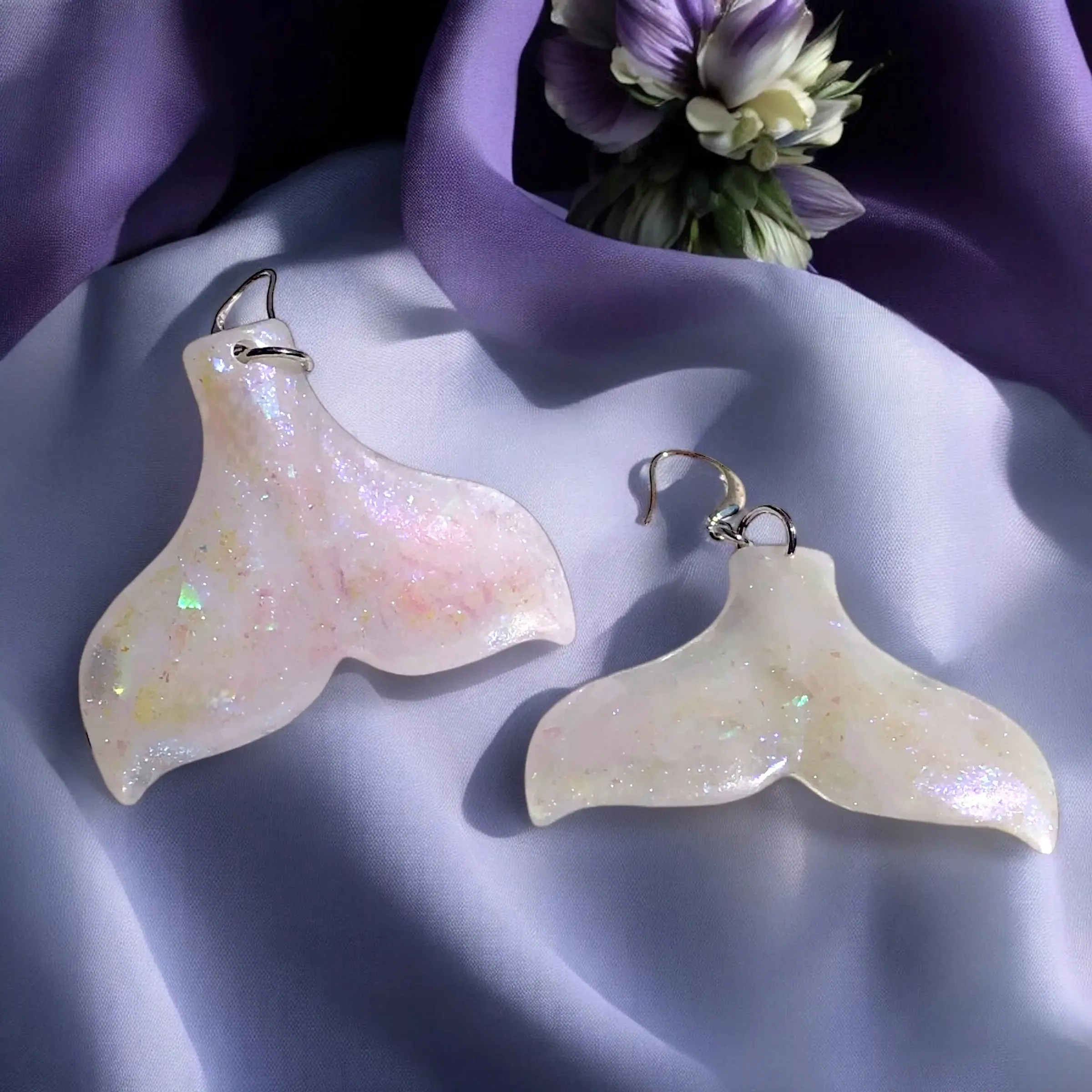 Opal Breeze Whale Earrings