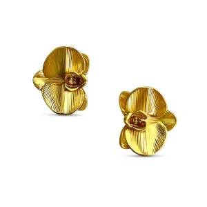 Orchid Earrings- Gold