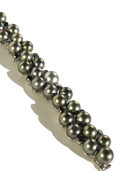Oster Collection Black Diamond & Tahitian Pearl Bracelet