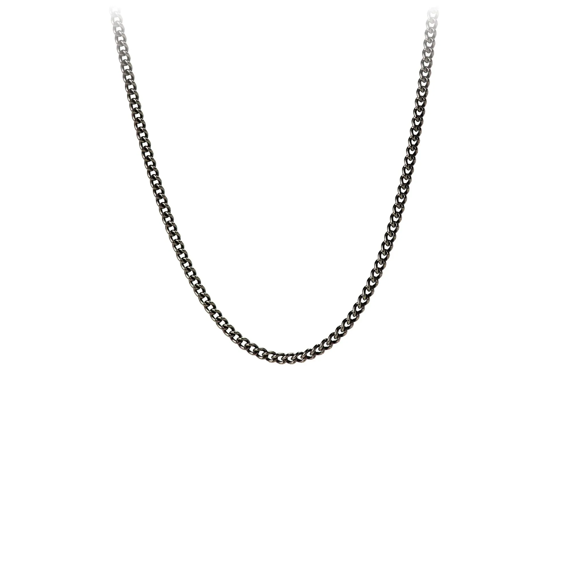 Oxidized Medium Curb Chain | Pyrrha