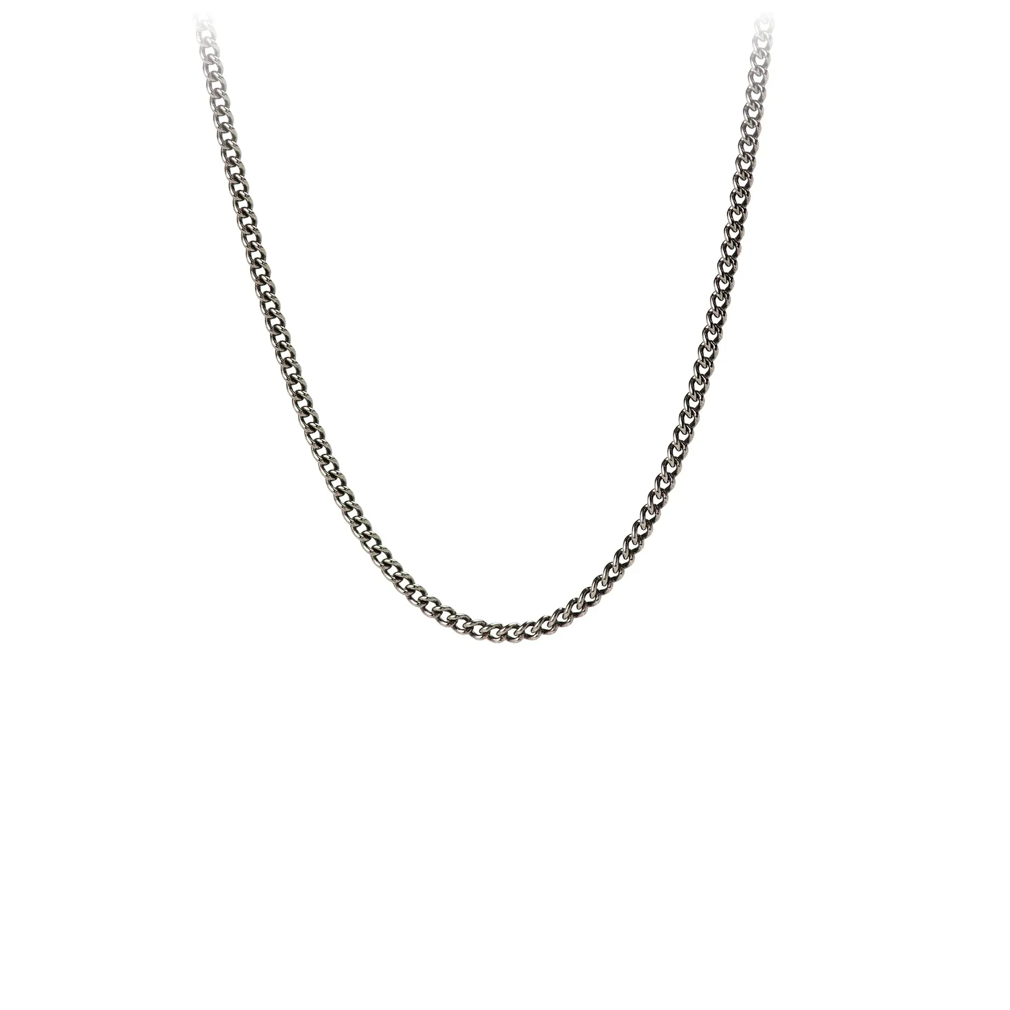 Oxidized Medium Curb Chain | Pyrrha
