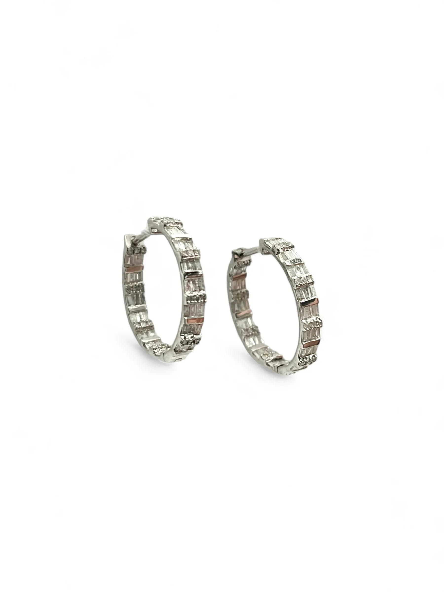 PALAZZO BAGUETTES LOOP IN AND OUT SETTING EARRINGS