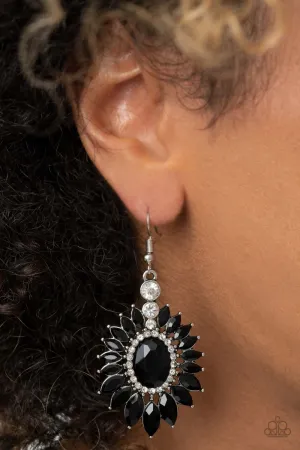 Paparazzi Big Time Twinkle Black Earring