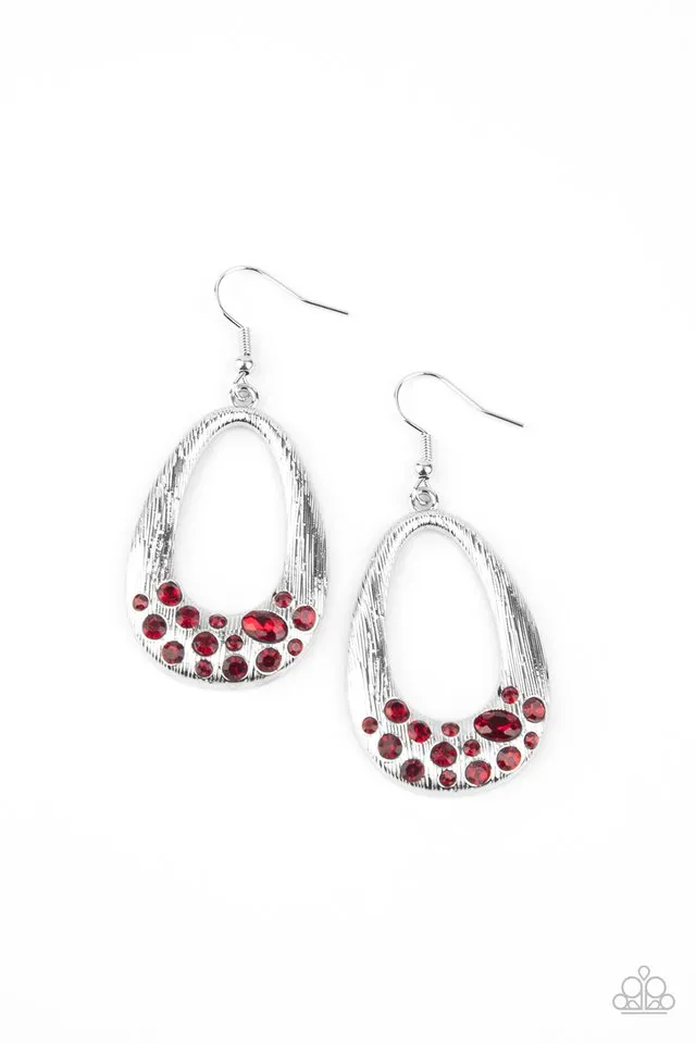 Paparazzi Earring ~ Better LUXE Next Time - Red