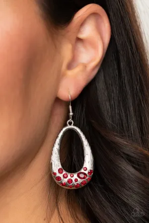 Paparazzi Earring ~ Better LUXE Next Time - Red