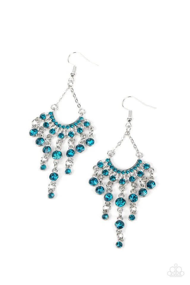 Paparazzi Earring ~ Commanding Candescence - Blue