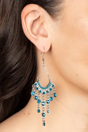 Paparazzi Earring ~ Commanding Candescence - Blue
