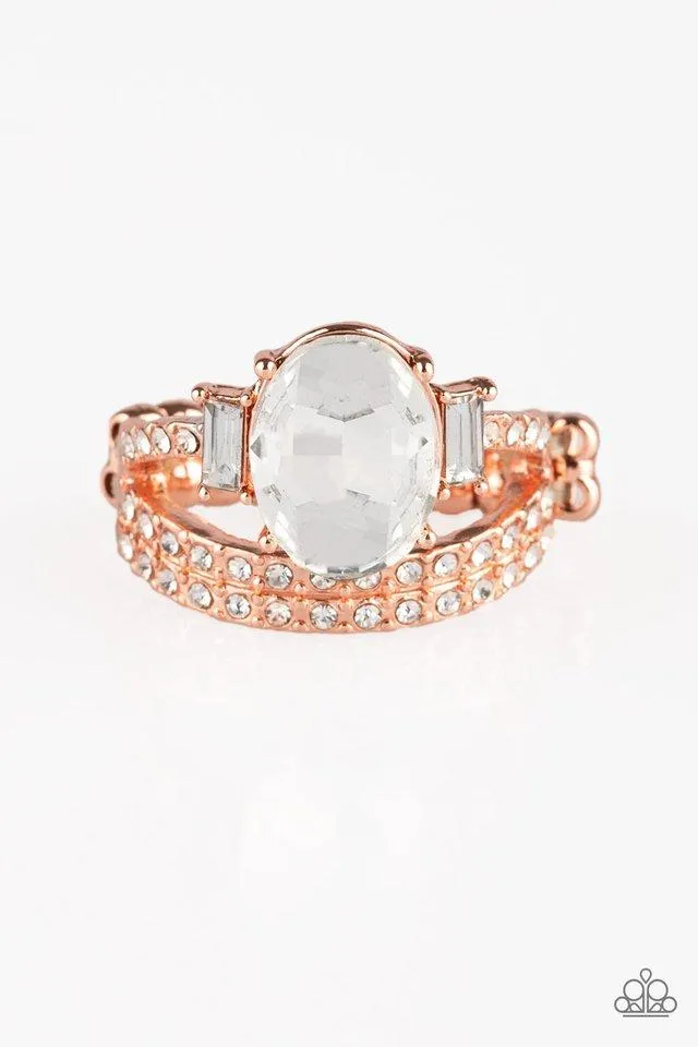 Paparazzi Ring ~ Bling Queen - Copper