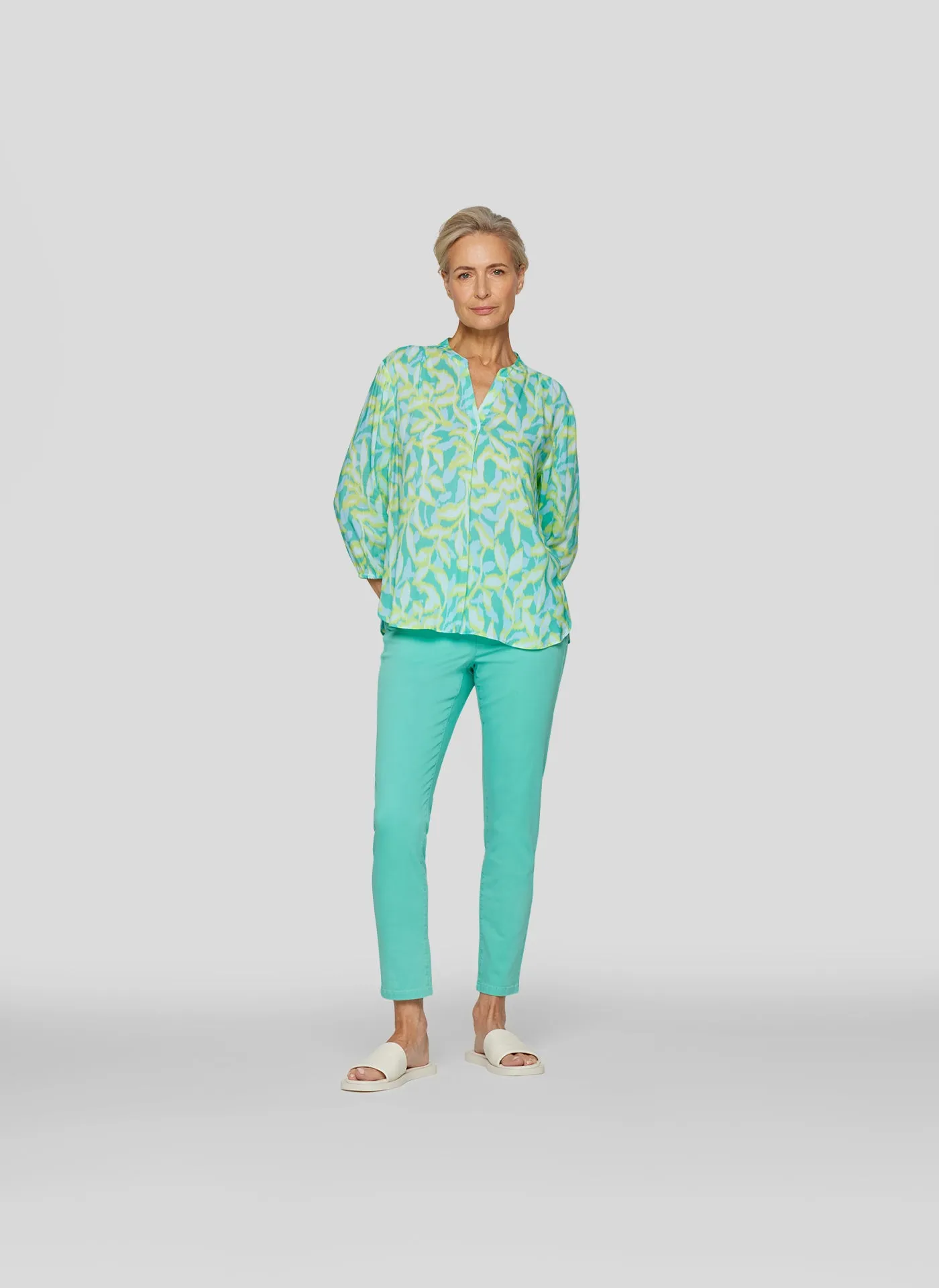 Pattern Blouse - Emerald
