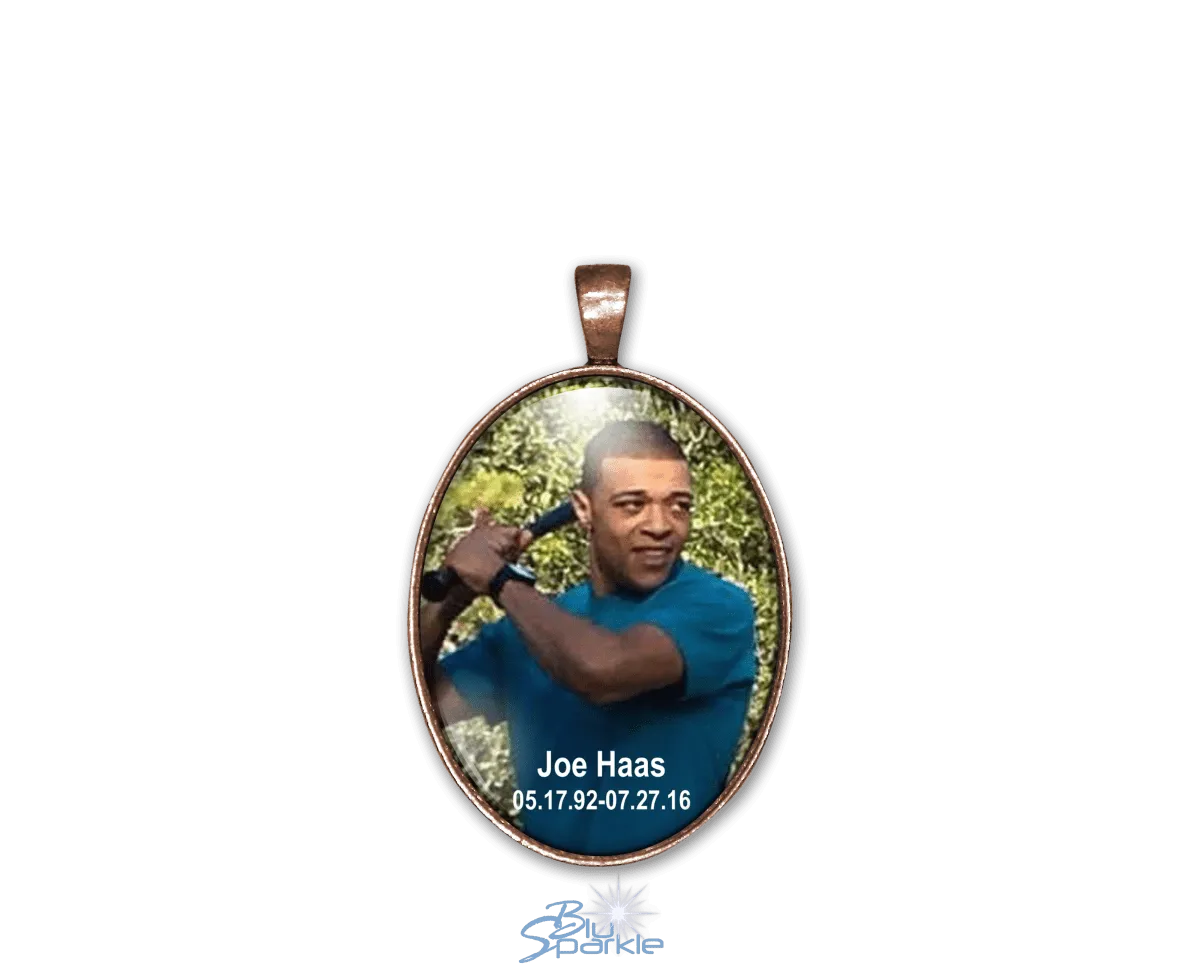 Personalized Photo Oval Pendants