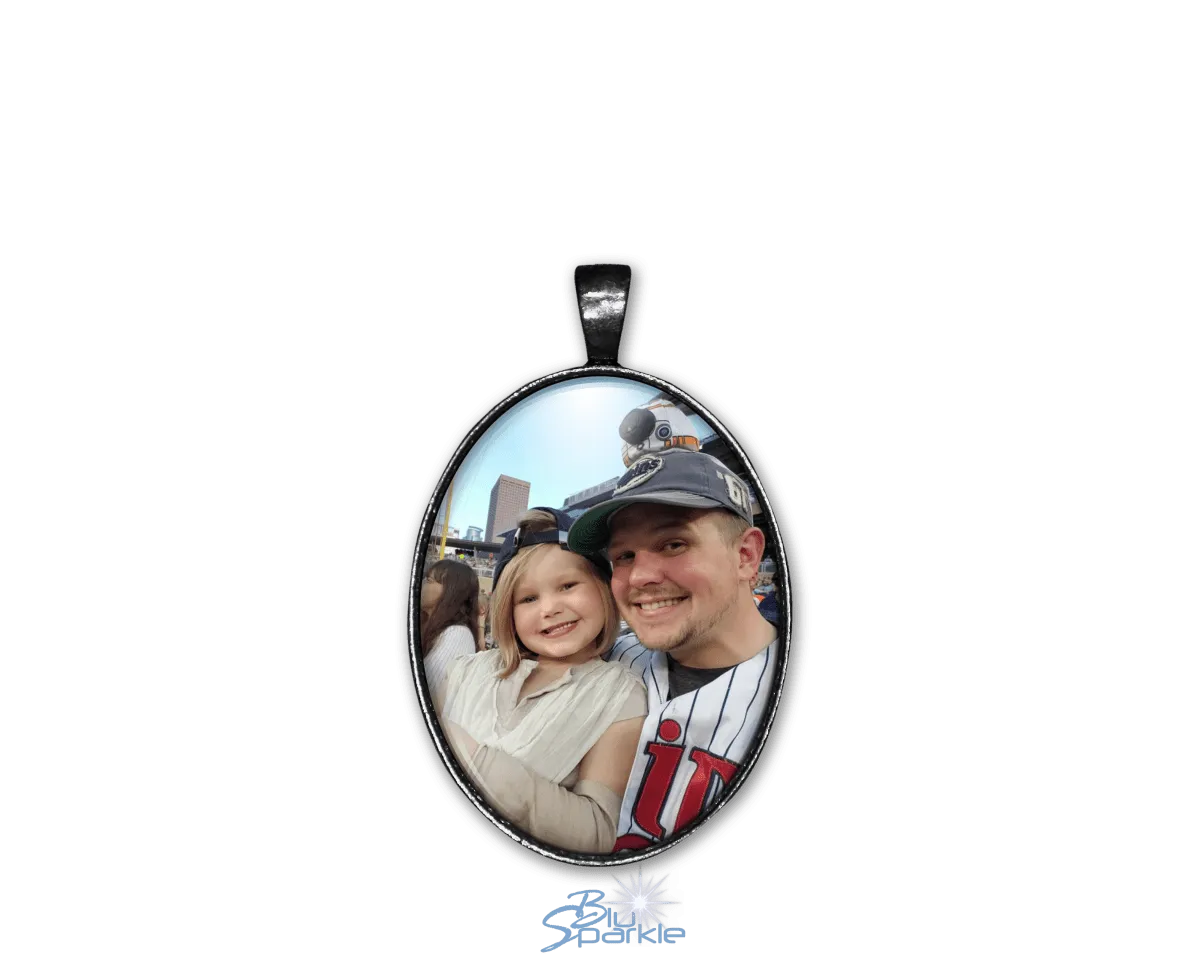 Personalized Photo Oval Pendants