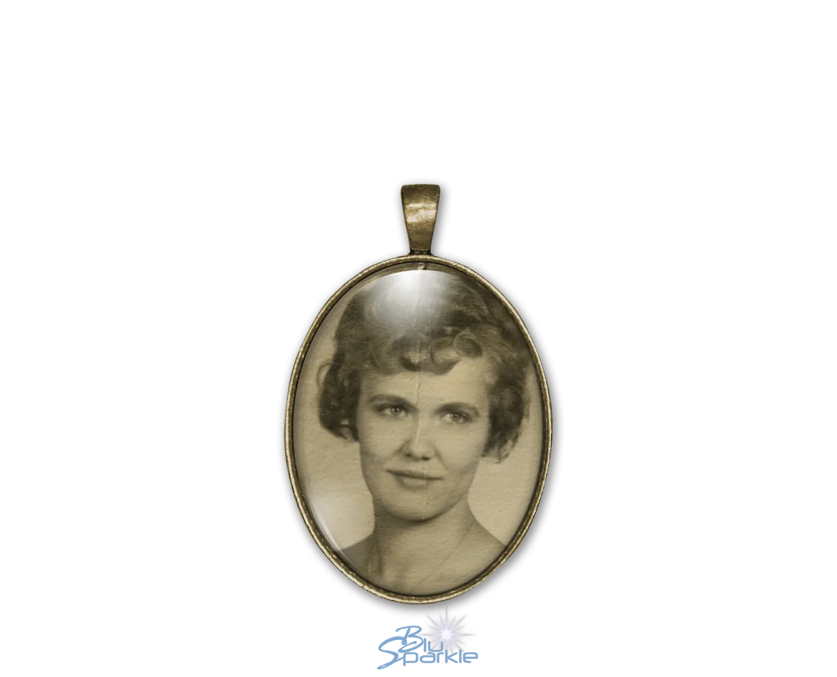 Personalized Photo Oval Pendants