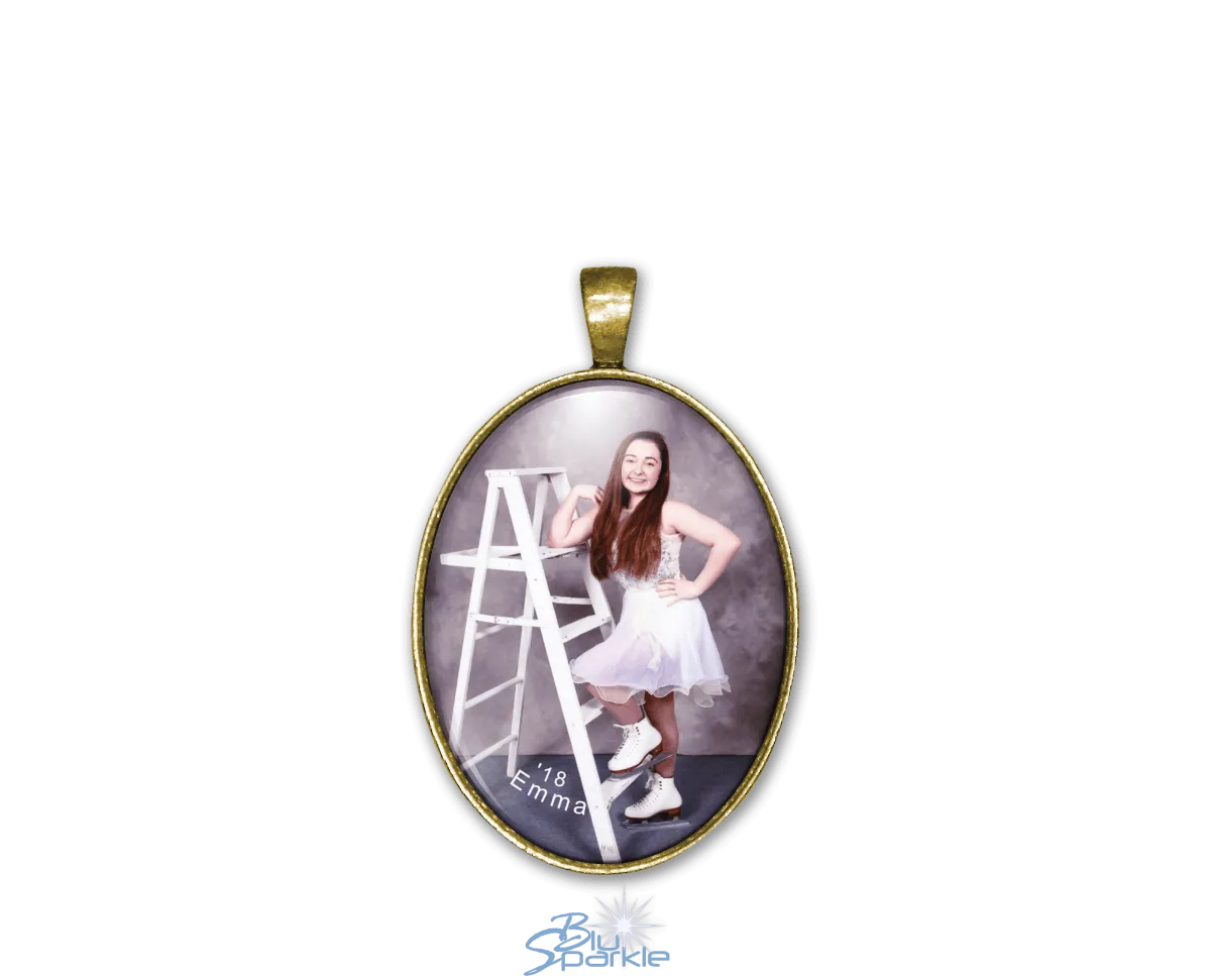 Personalized Photo Oval Pendants