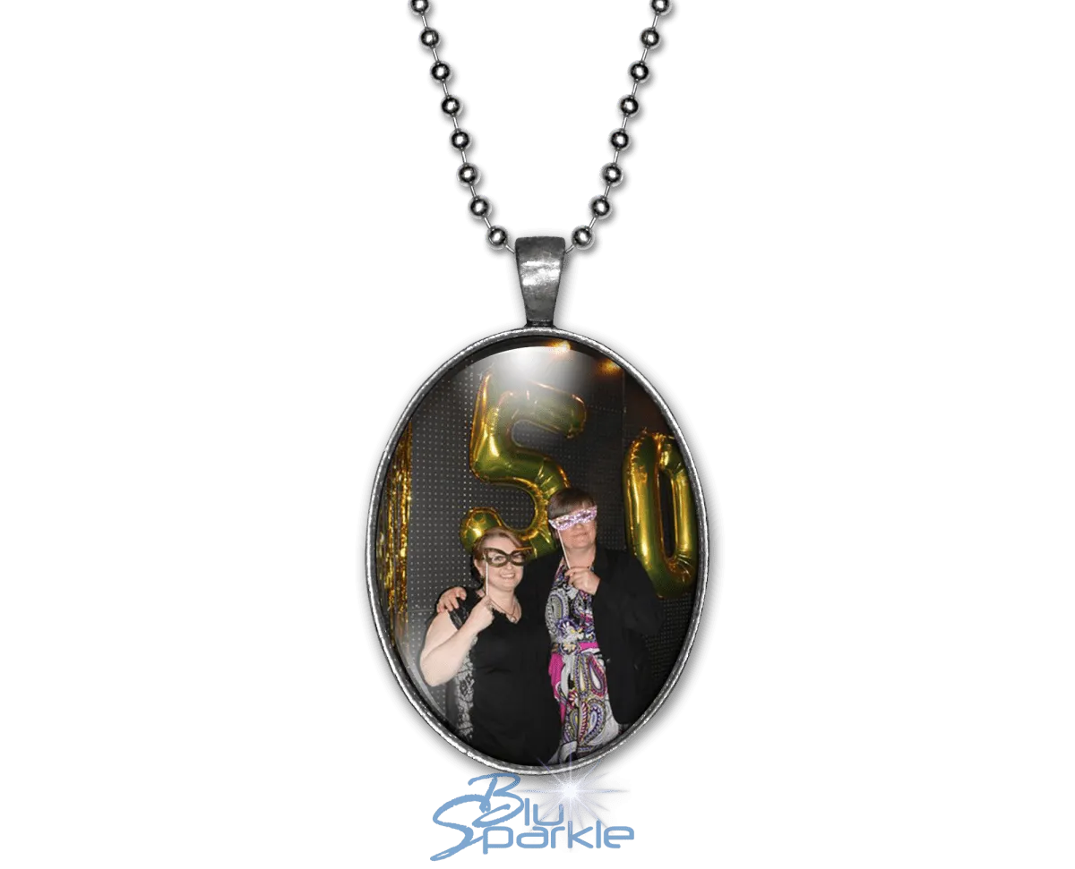 Personalized Photo Oval Pendants