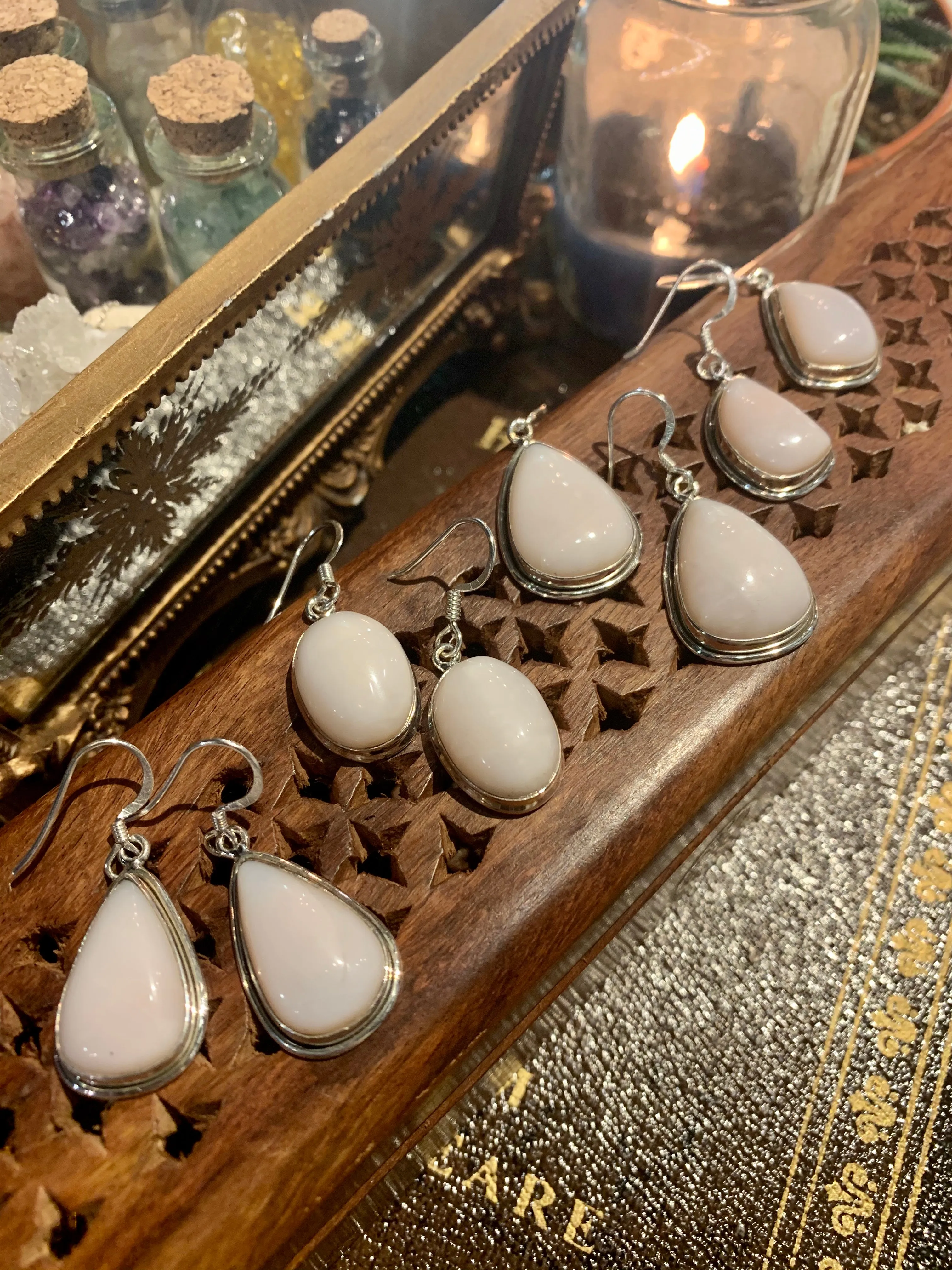 Pink Opal Ari Earrings