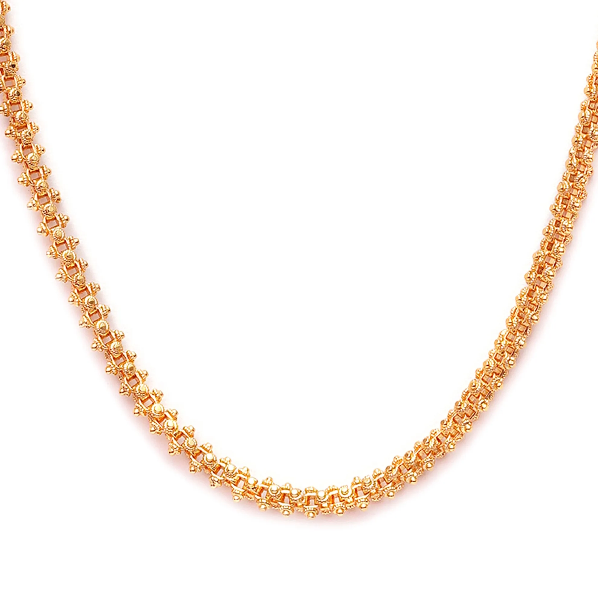 REAL GOLD PATTERN 22KT PLATING CHAIN