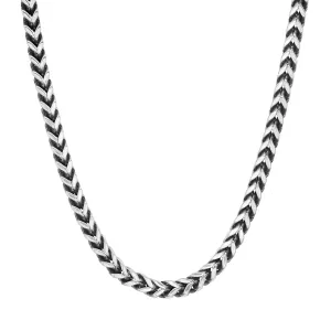 ROBUST Mens Stainless Steel Wheat Chain Necklace 24 inch