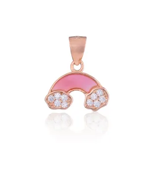 Rose Gold Pendant Rainbow