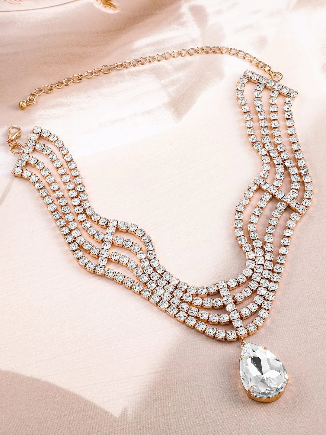 Rubans Brass Gold-Plated Layered Necklace