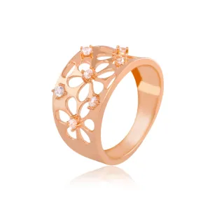 Shimmering Flower Ring
