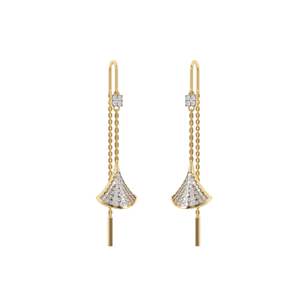 Shimmering Lab Grown Diamond Hoop Earrings