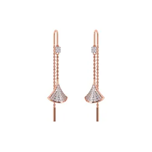 Shimmering Lab Grown Diamond Hoop Earrings