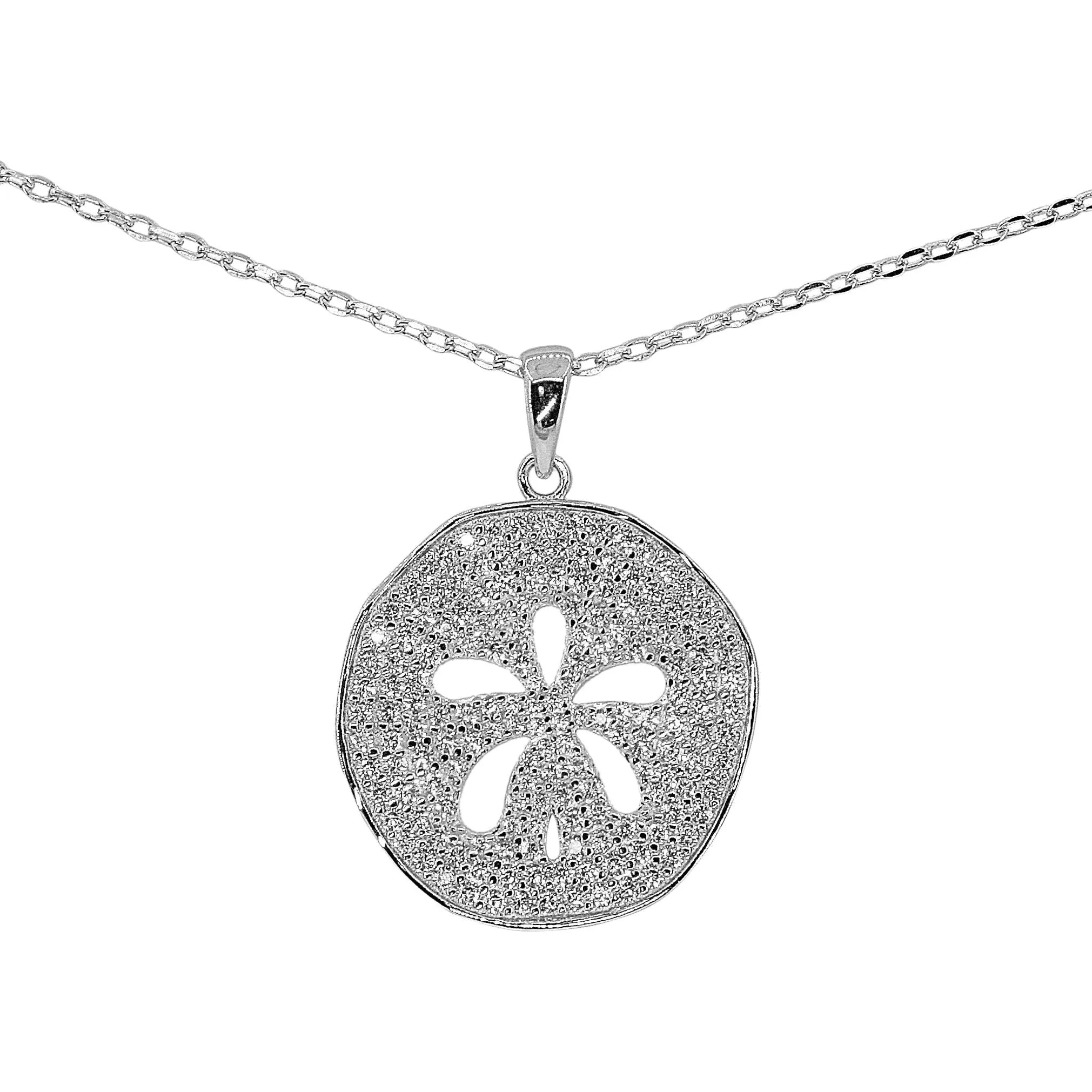 Shimmering Sand Dollar Necklace
