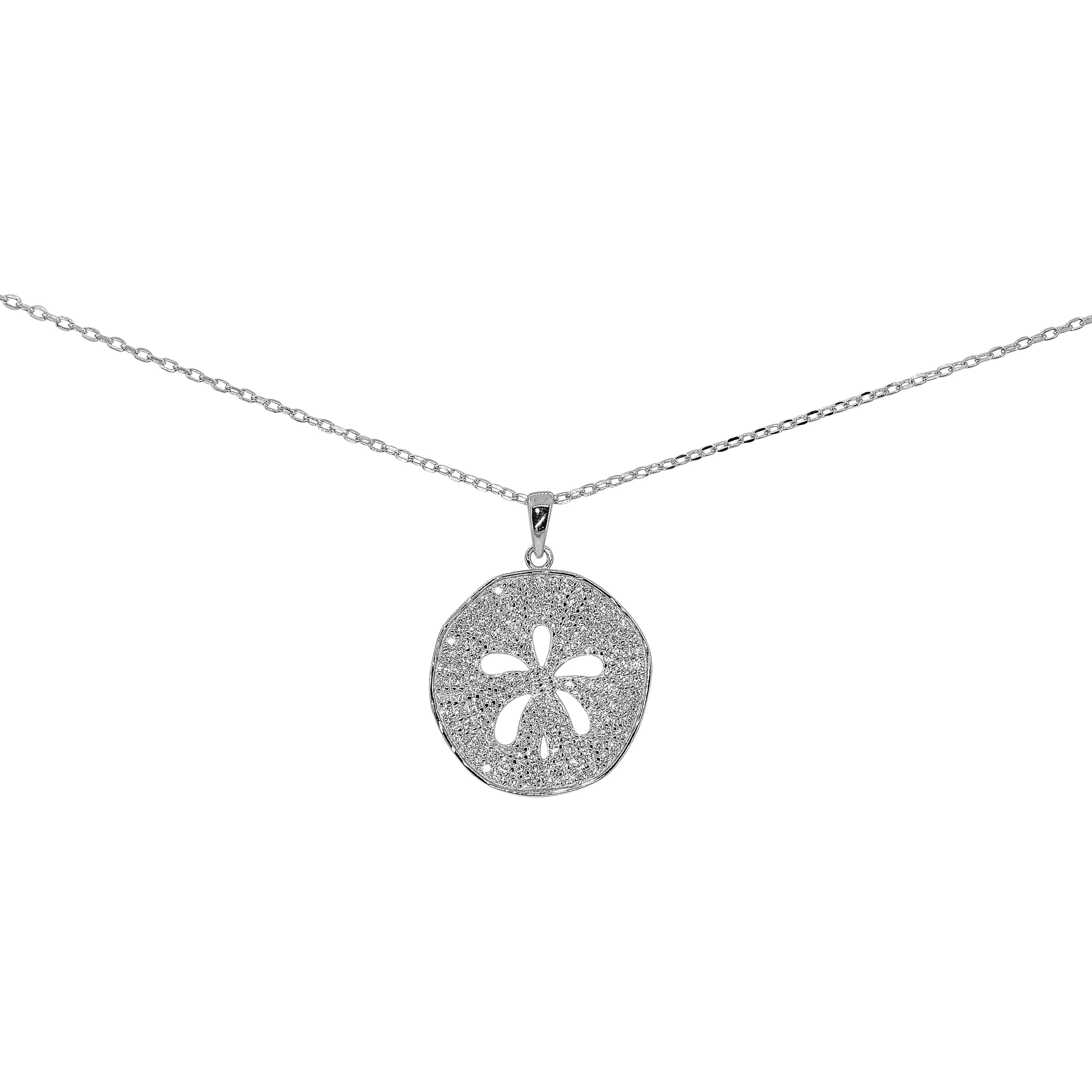 Shimmering Sand Dollar Necklace