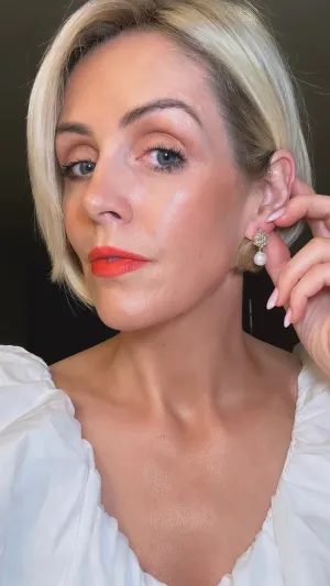Shona - Gold Pearl Earring