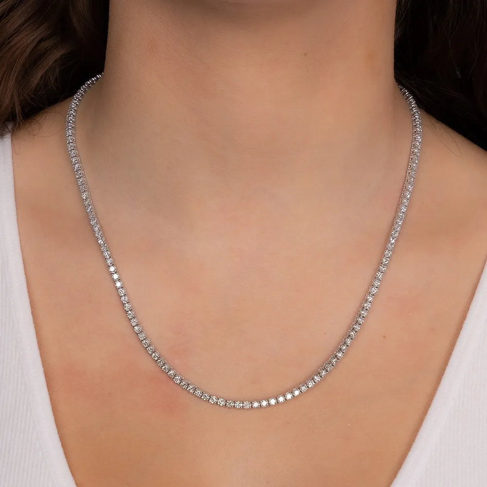 Showroom Collection Diamond Tennis Necklace (6.00 ct.) 2.2 mm 4-Prongs Setting in 14K Gold