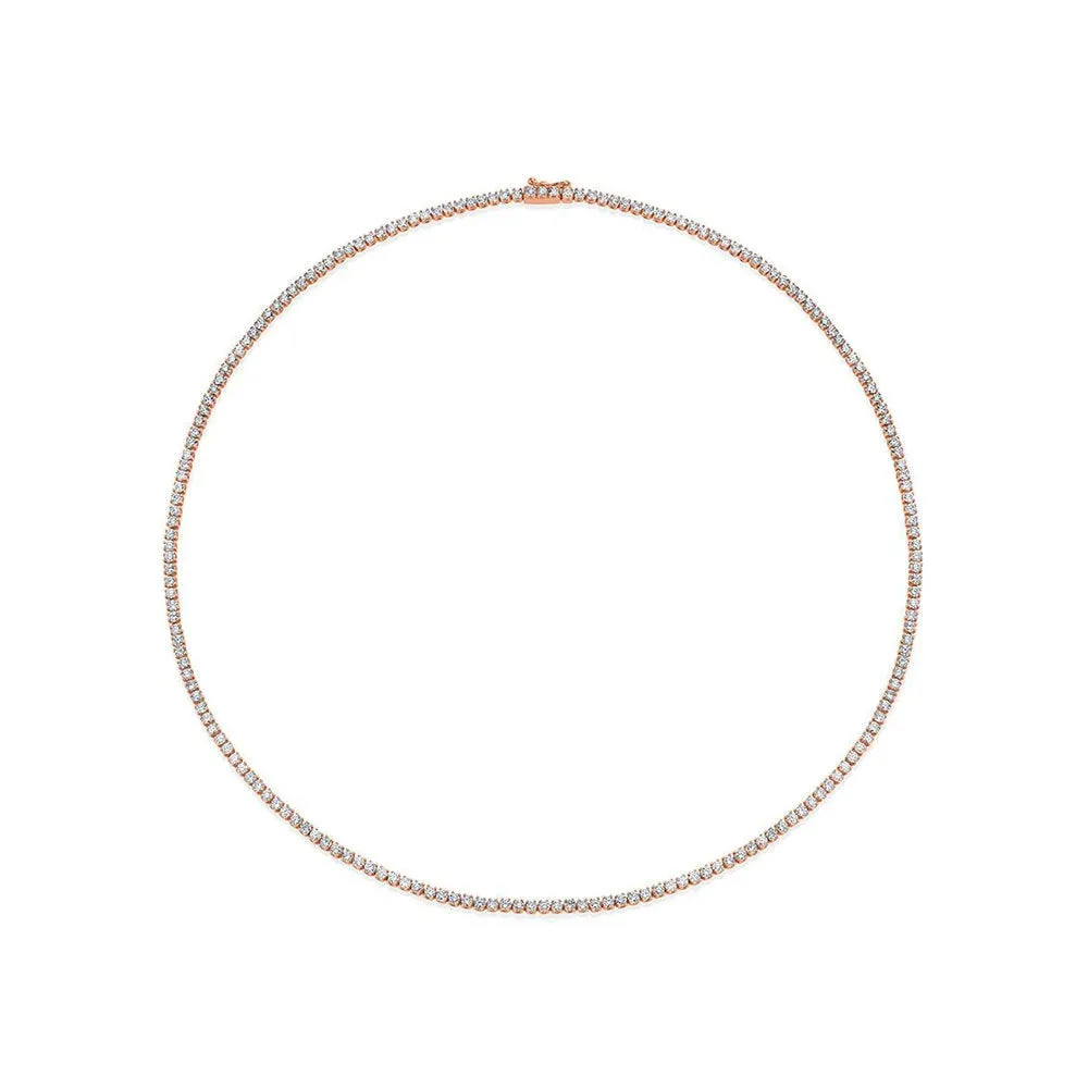 Showroom Collection Diamond Tennis Necklace (6.00 ct.) 2.2 mm 4-Prongs Setting in 14K Gold