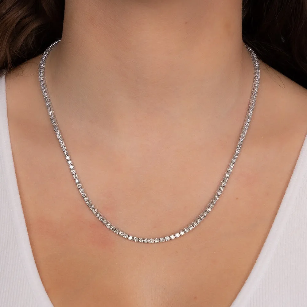 Showroom Collection Diamond Tennis Necklace (6.00 ct.) 2.2 mm 4-Prongs Setting in 14K Gold