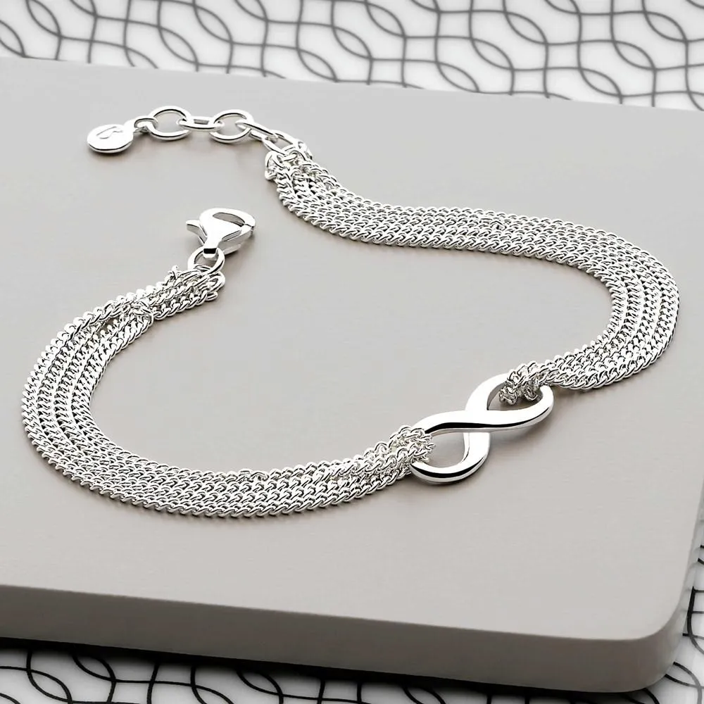 Silver Infinity Bracelet (BRC13071)