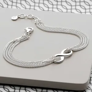 Silver Infinity Bracelet (BRC13071)
