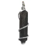 Silver Twist Point Pendant - Black Obsidian