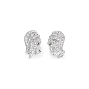 Silver Zirconia Wing Earrings | Amen