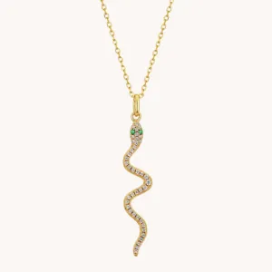 Snake Gold Pendant with chain W.