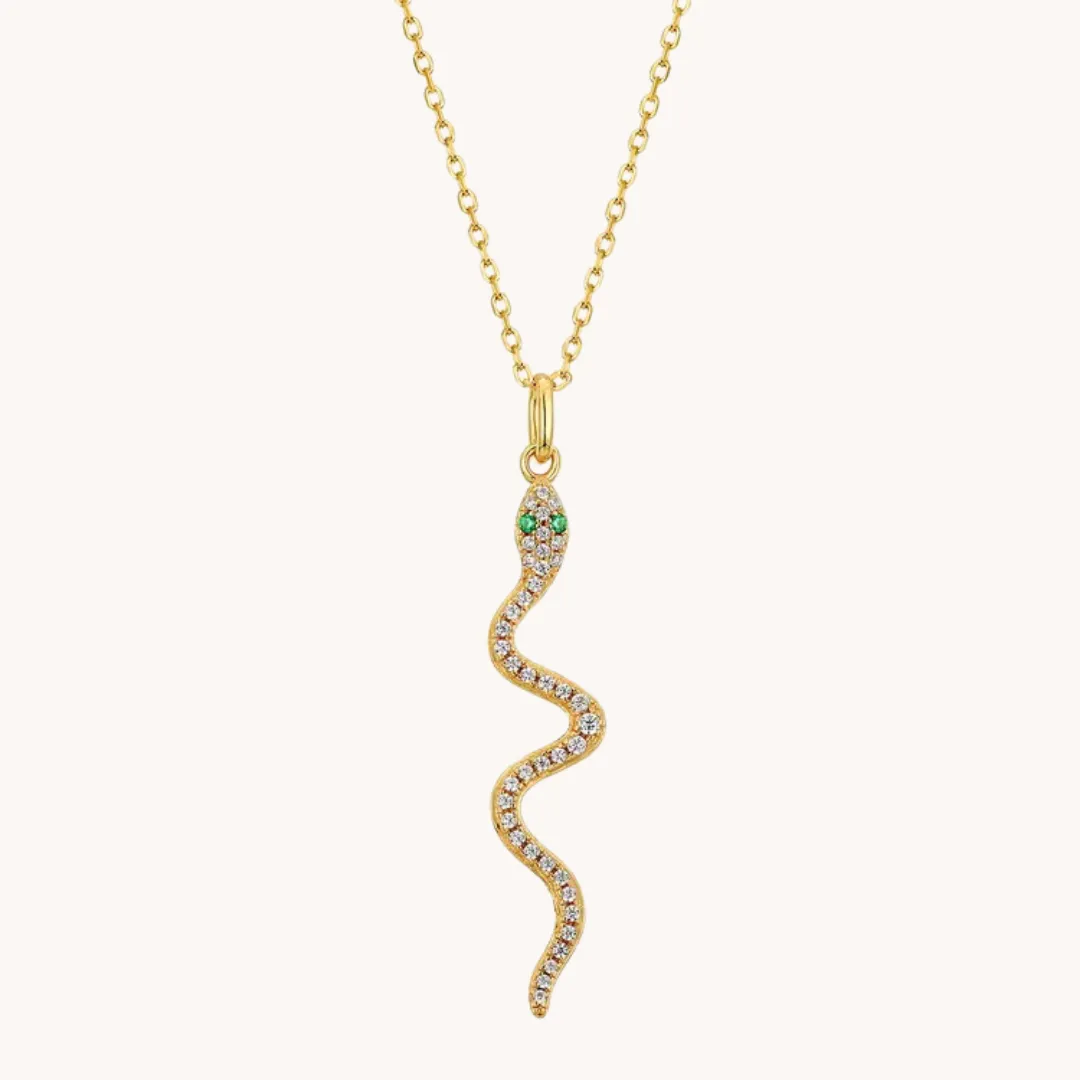 Snake Gold Pendant with chain W.