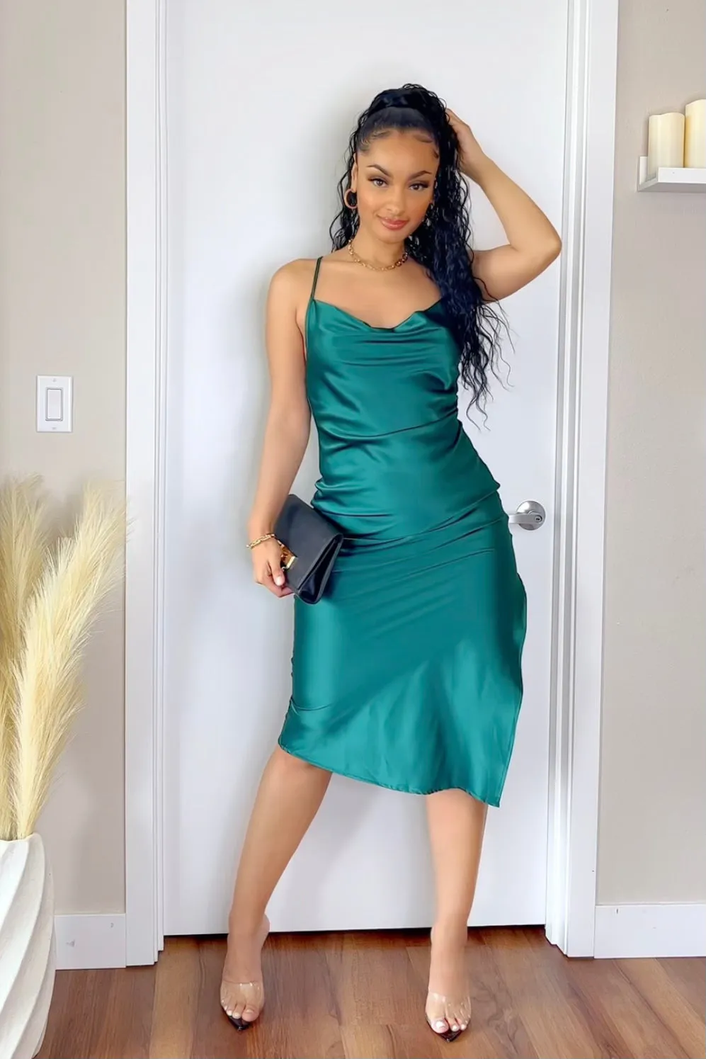 So Luxe Slit Dress