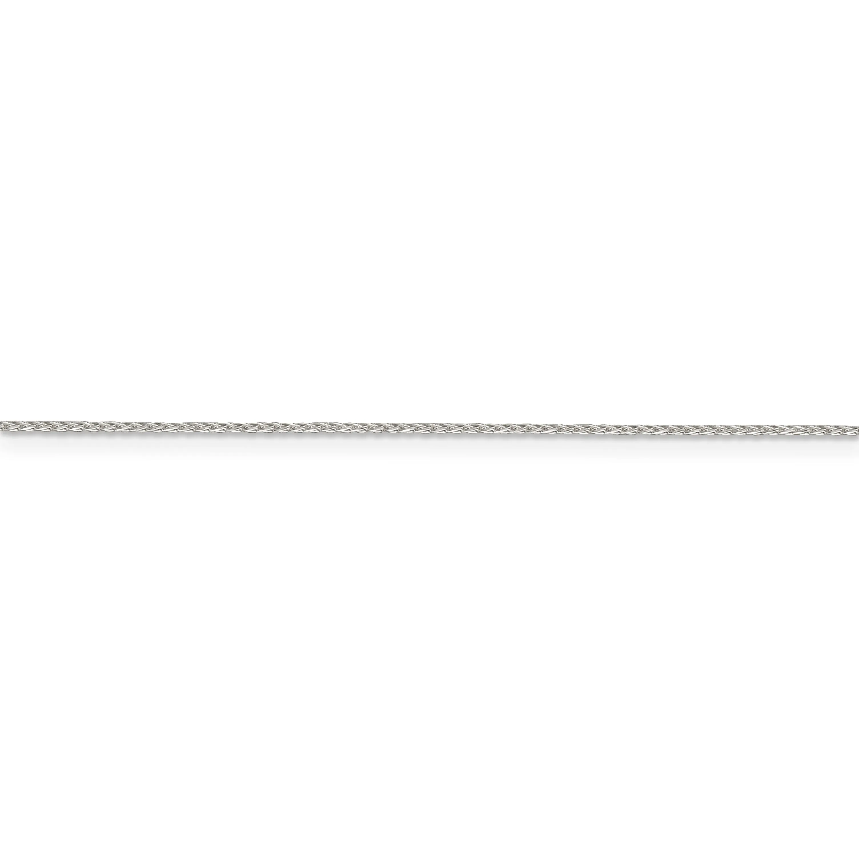 Sterling Silver D.C 0.85-mm Round Spiga Chain
