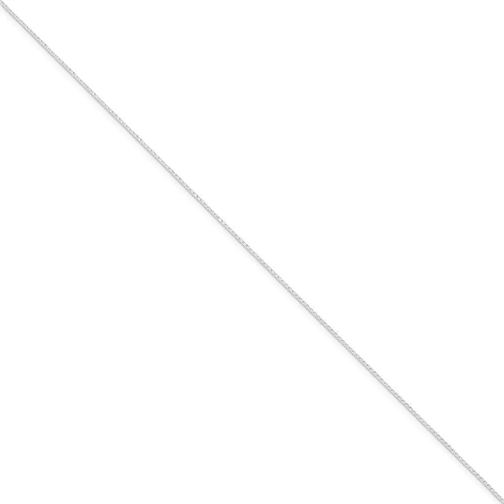 Sterling Silver D.C 0.85-mm Round Spiga Chain