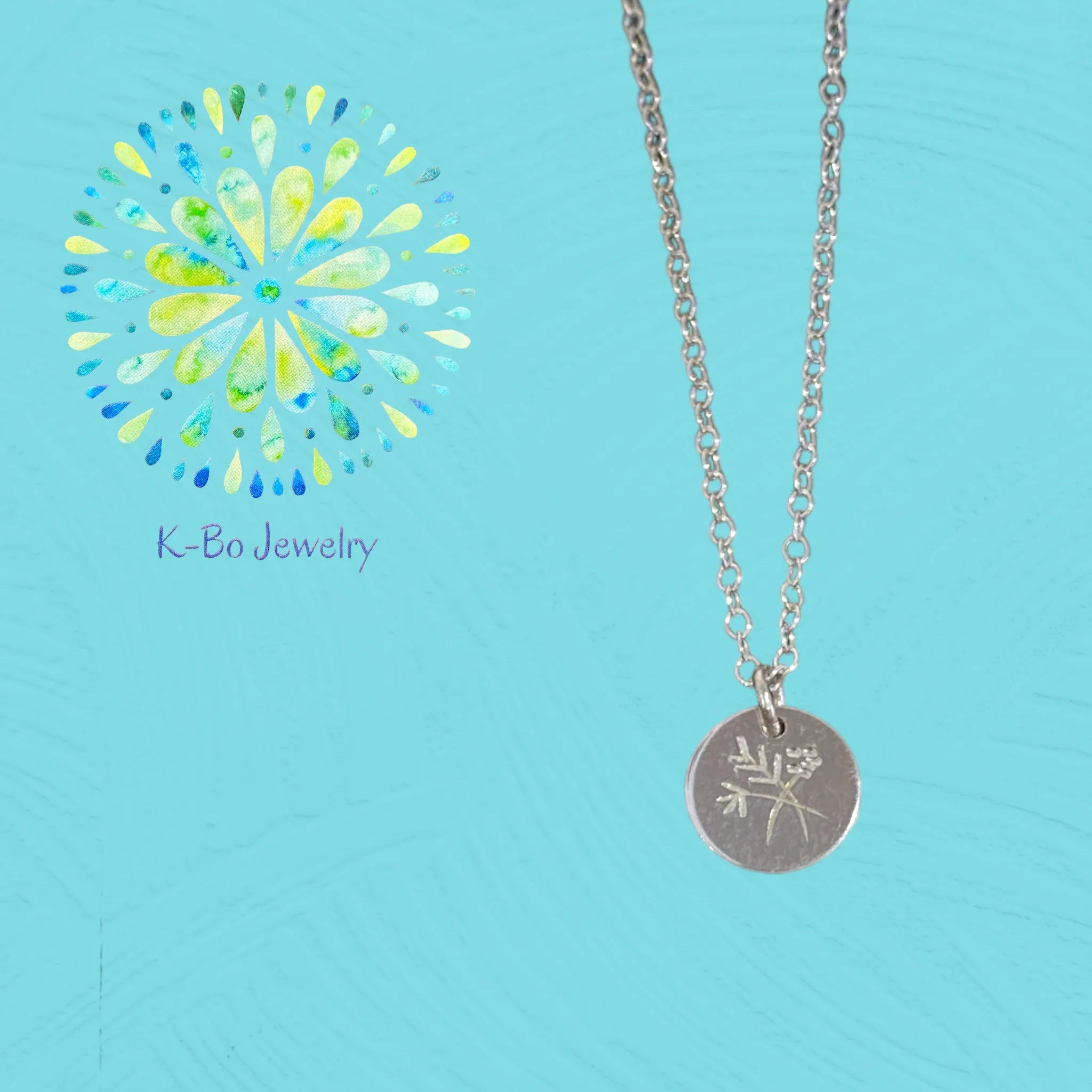 Sterling Silver Engraved Pendant Necklace Collection by K-Bo Jewelry
