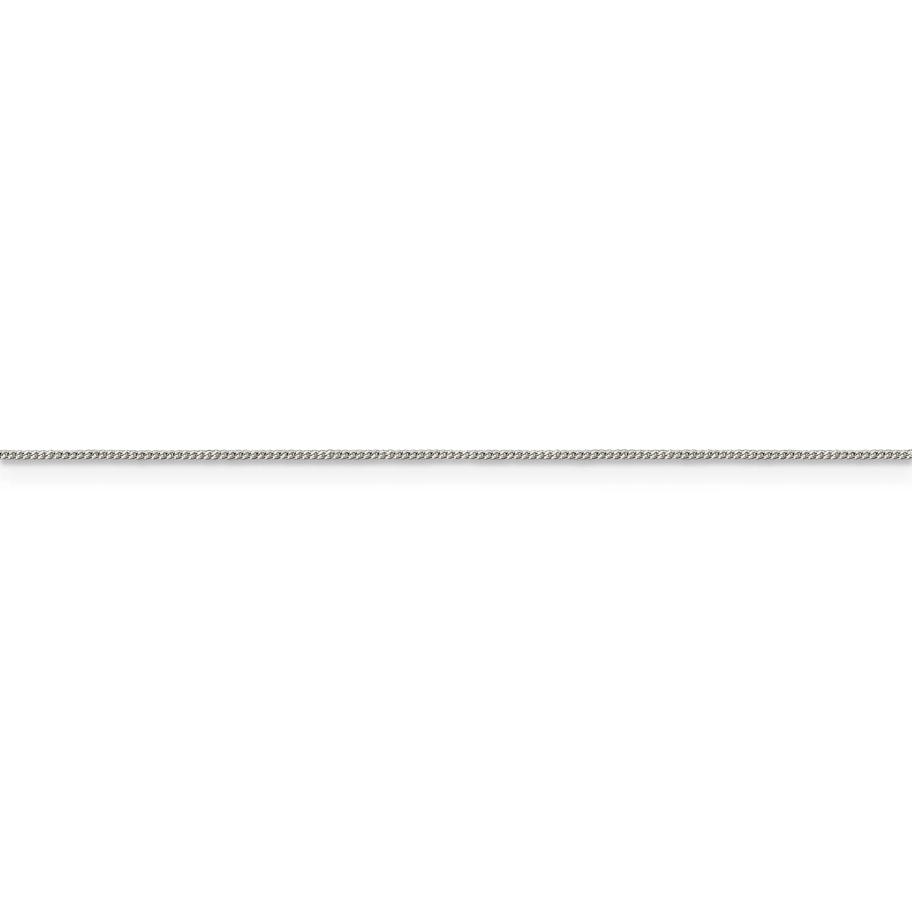 Sterling Silver Polished 0.5mm Fine Curb Chain