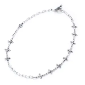 The Mid-Length Antique French Cross Necklace