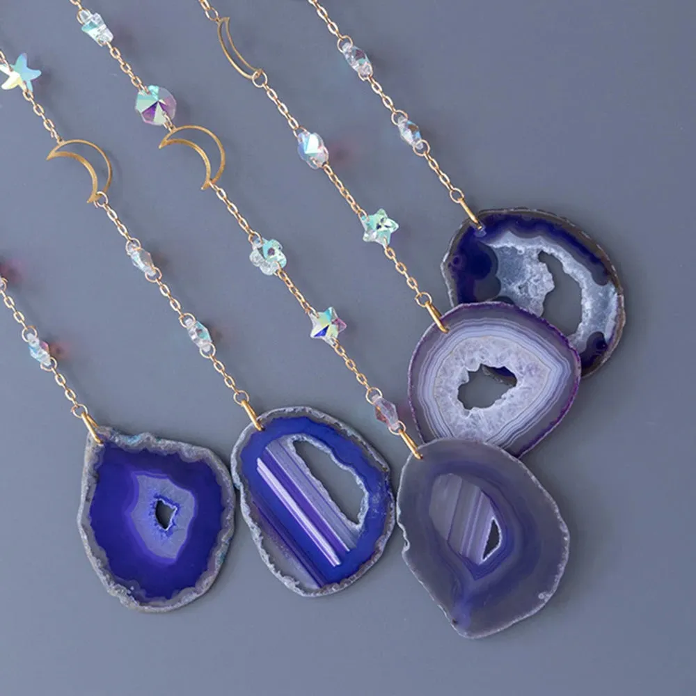 Tree Of Life Agate Moon Dream Catcher