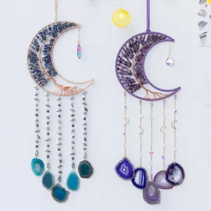 Tree Of Life Agate Moon Dream Catcher