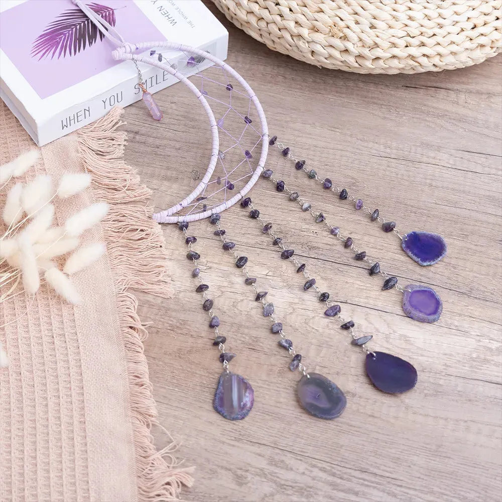Tree Of Life Agate Moon Dream Catcher