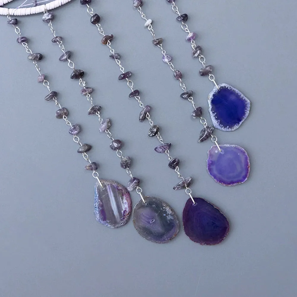 Tree Of Life Agate Moon Dream Catcher